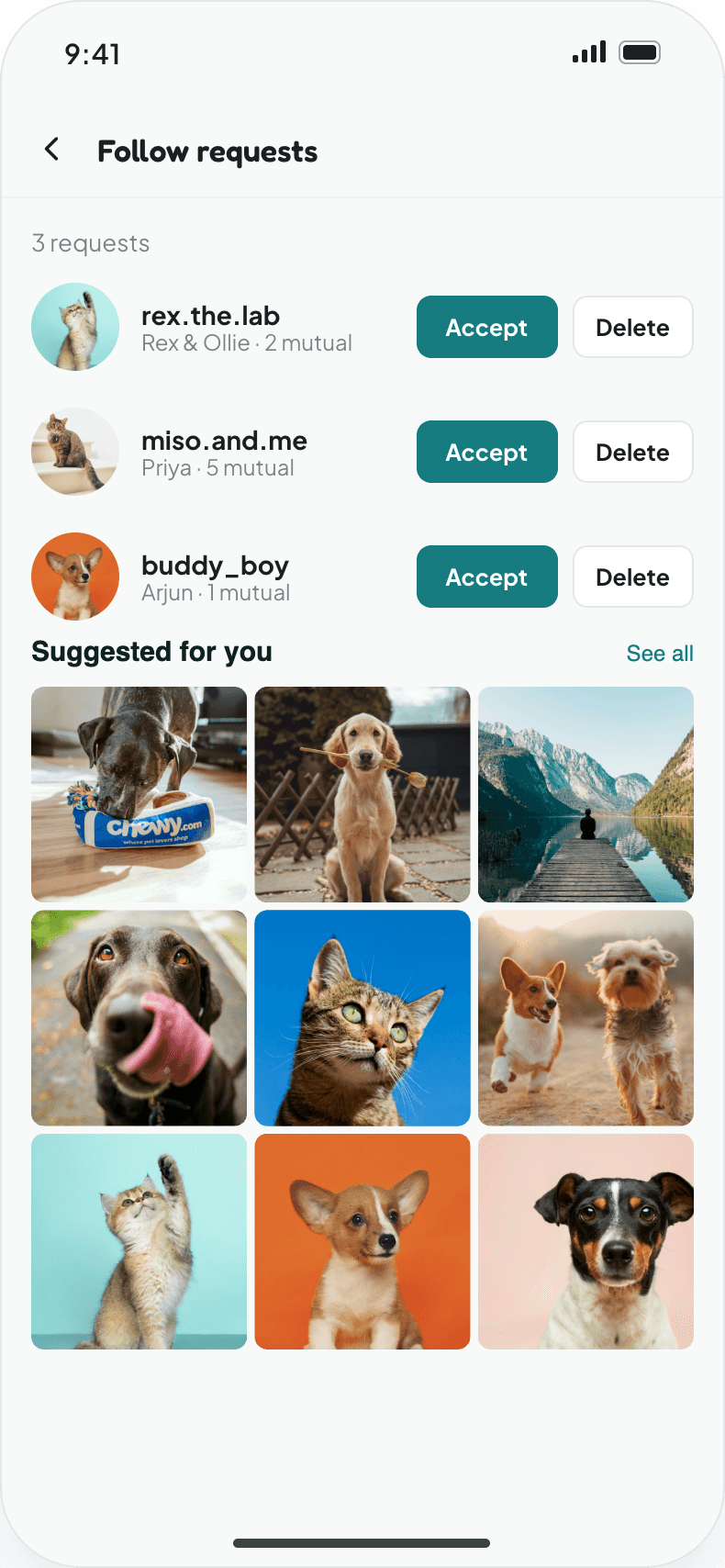 Follow requests
