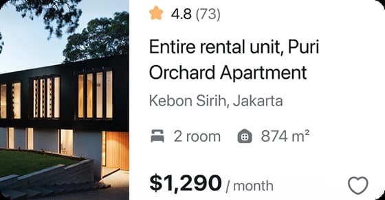 Tenant property listing card